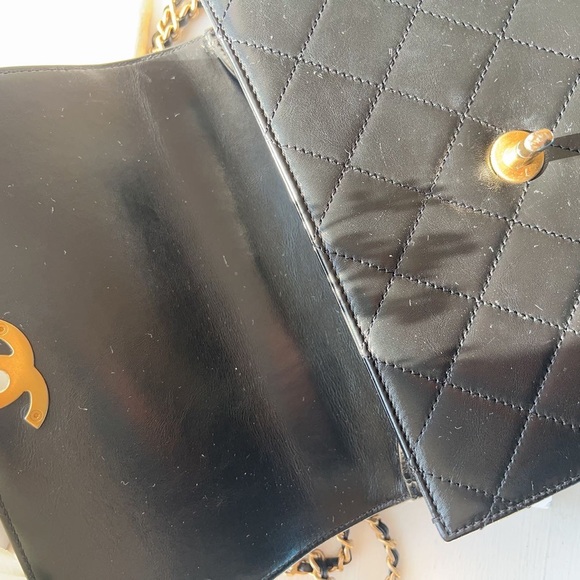 Chanel Calfskin Quilted Mini Vintage Flap with Adjustable Strap Black - Picture 10 of 11